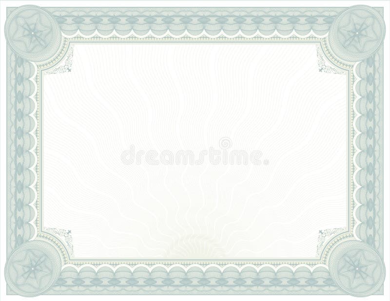 Projeto ornamentado do Certificado-diploma de Guilloché ilustração stock Projeto ornamentado do Certificado-diploma de Guilloché ilustração stock