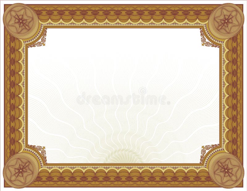 Projeto ornamentado do Certificado-diploma de Guilloché ilustração royalty free Projeto ornamentado do Certificado-diploma de Guilloché ilustração royalty free