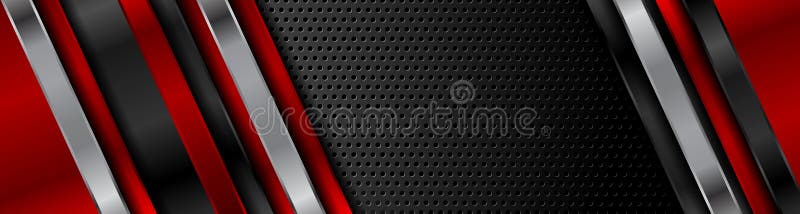 Projeto preto vermelho da bandeira da Web da tecnologia do sumário ilustração stock Projeto preto vermelho da bandeira da Web da tecnologia do sumário ilustração stock