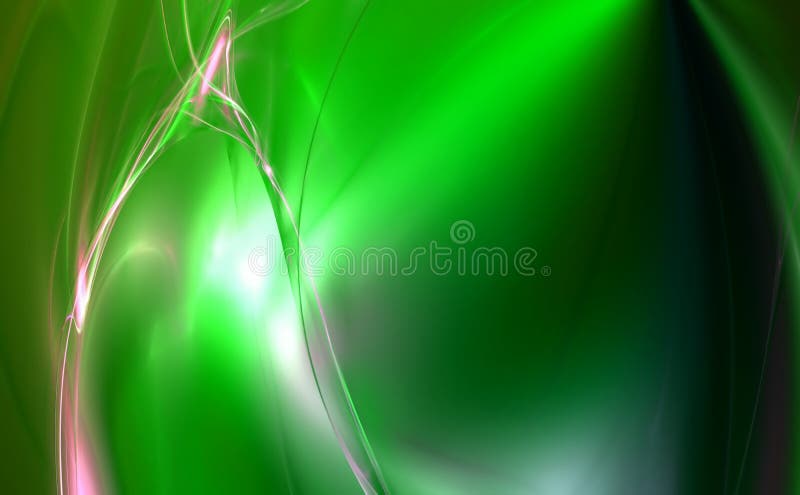 Desenho fractal renderizado em 3D ilustração do vetor