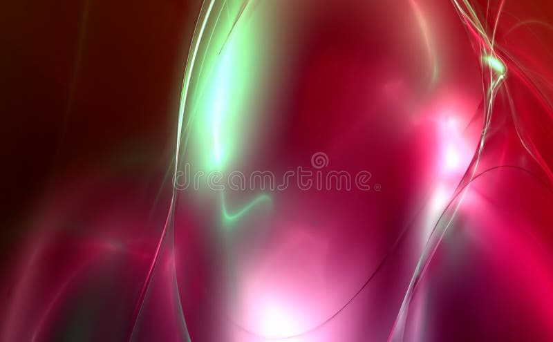 Desenho fractal renderizado em 3D ilustração stock