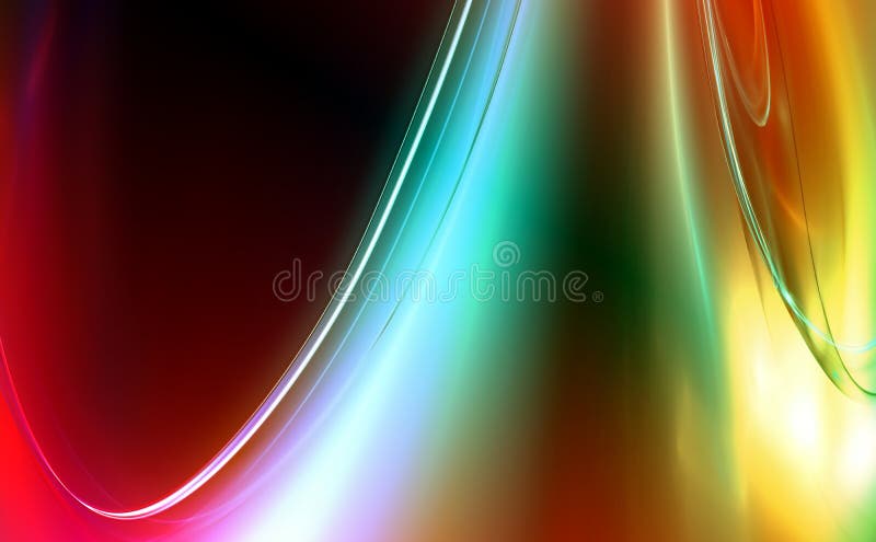 Desenho fractal renderizado em 3D ilustração stock