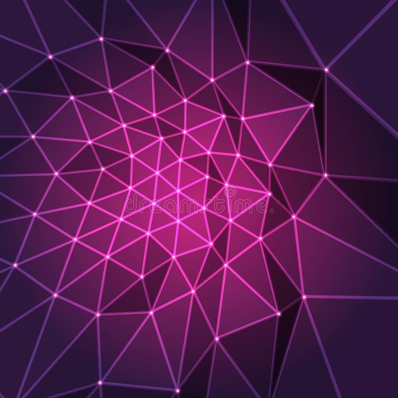 Design fractal roxo ilustração royalty free