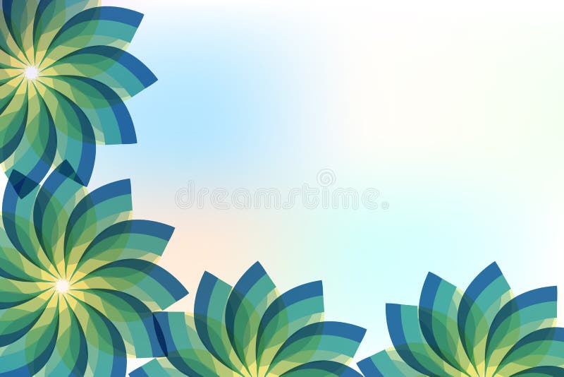 Projeto verde abstrato da imagem do vetor do fundo do quadro das flores ilustração do vetor Projeto verde abstrato da imagem do vetor do fundo do quadro das flores ilustração do vetor