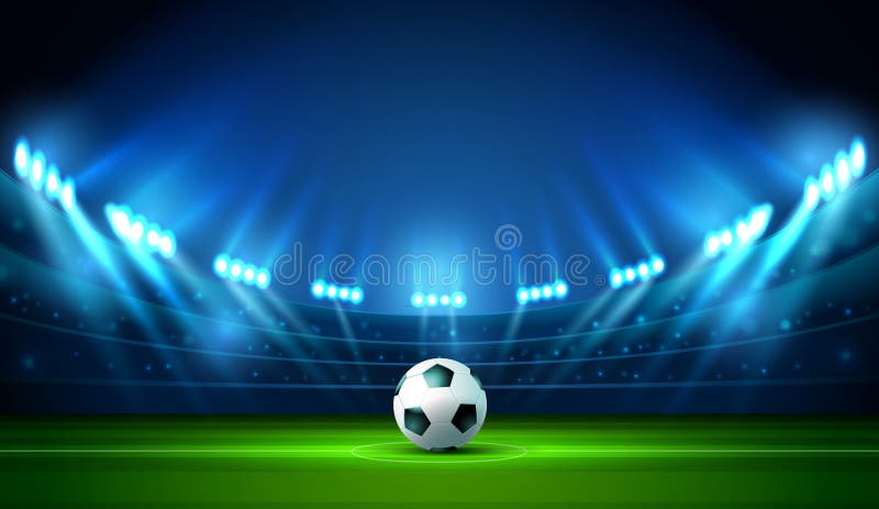 Bela Vista De Uma Celebração Em Um Estádio De Futebol. Ilustração Vetorial  Royalty Free SVG, Cliparts, Vetores, e Ilustrações Stock. Image 43003803