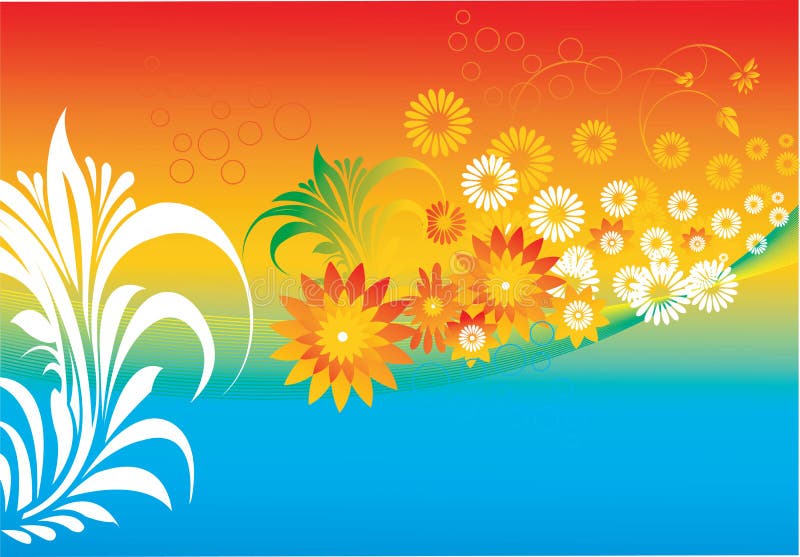 Projetos florais ilustração royalty free Projetos florais ilustração royalty free