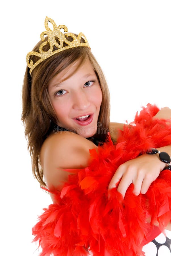 Prom queen stock photo. Image of young, woman, golden - 9366636