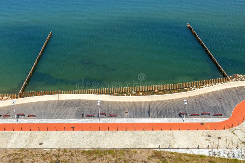 Promenade along the sea coast stock photo Promenade along the sea coast stock photo