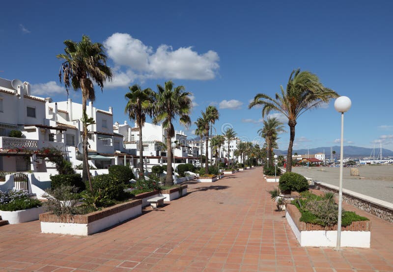 Promenade In La Duquesa, Spain Stock Photo Image of spain, costa