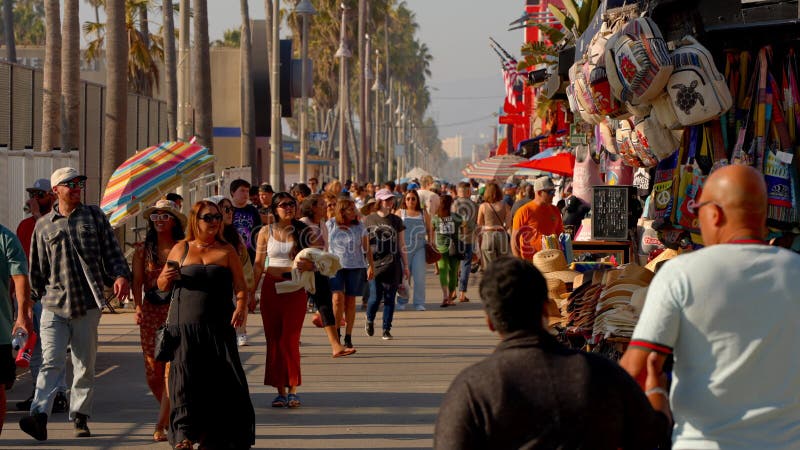 Promenade océanique à venice beach los angeles états-unis 5 novembre 2023 banque de vidéos
