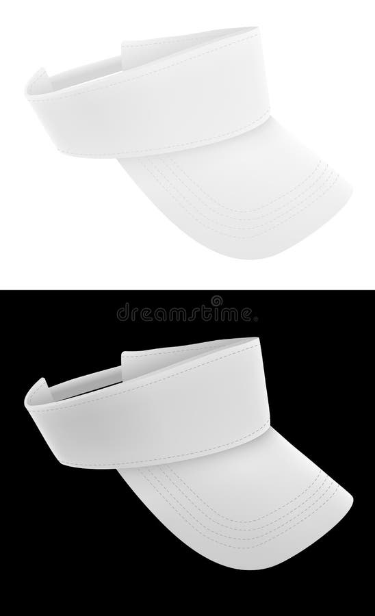 Blank visor template. stock vector. Illustration of summer 24859722
