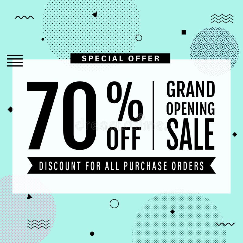 https://thumbs.dreamstime.com/b/promotion-grand-opening-banner-design-template-memphis-sale-social-media-text-mint-green-background-minimal-147367068.jpg
