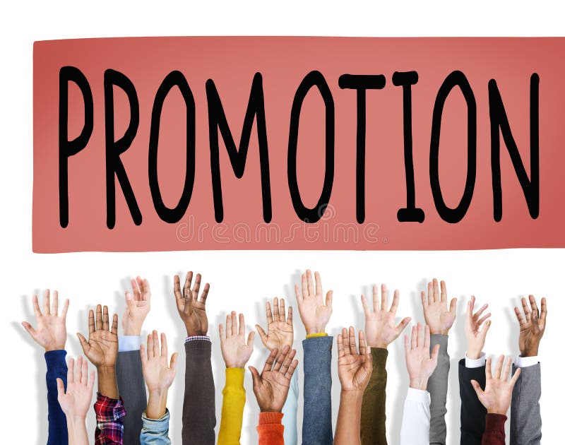 Promotion lançant le concept sur le marché de récompense de publicité commerciale image stock Promotion lançant le concept sur le marché de récompense de publicité commerciale image stock
