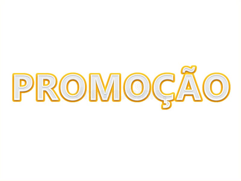 'Promoção' Banner promocional com fundo branco Ilustração do Brasil com texto para campanhas de varejo em português 3D