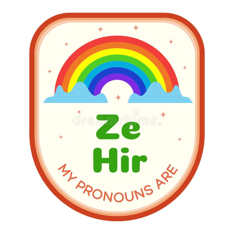 Pronouns Sticker Stock Illustrations 19 Pronouns Sticker Stock