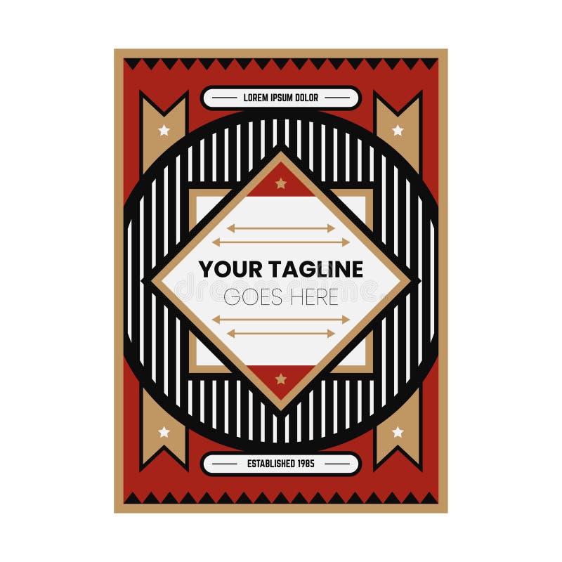 PROPAGANDA POSTER DESIGN TEMPLATE stock illustration