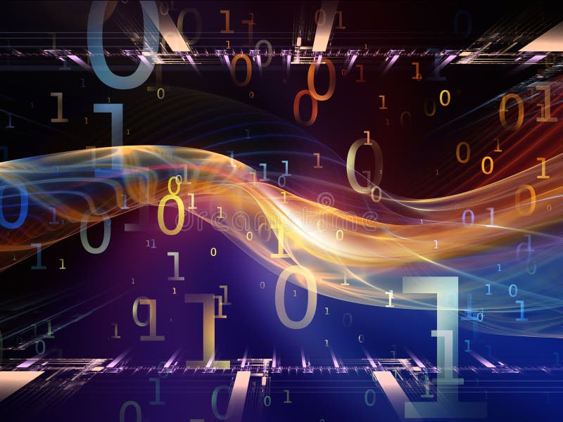 Propagation of Numbers royalty free illustration