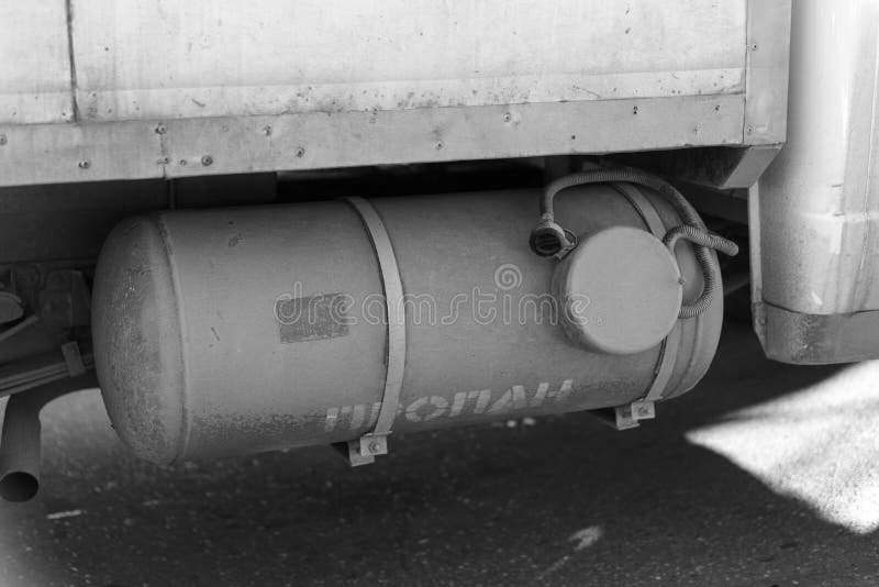 Propane Gas Cylinder Mounted on the Car Stock Photo Image of power