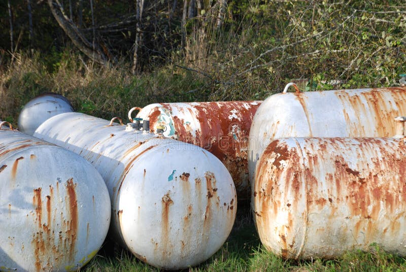 Large Propane Tanks stock image. Image of pressurized - 6818131