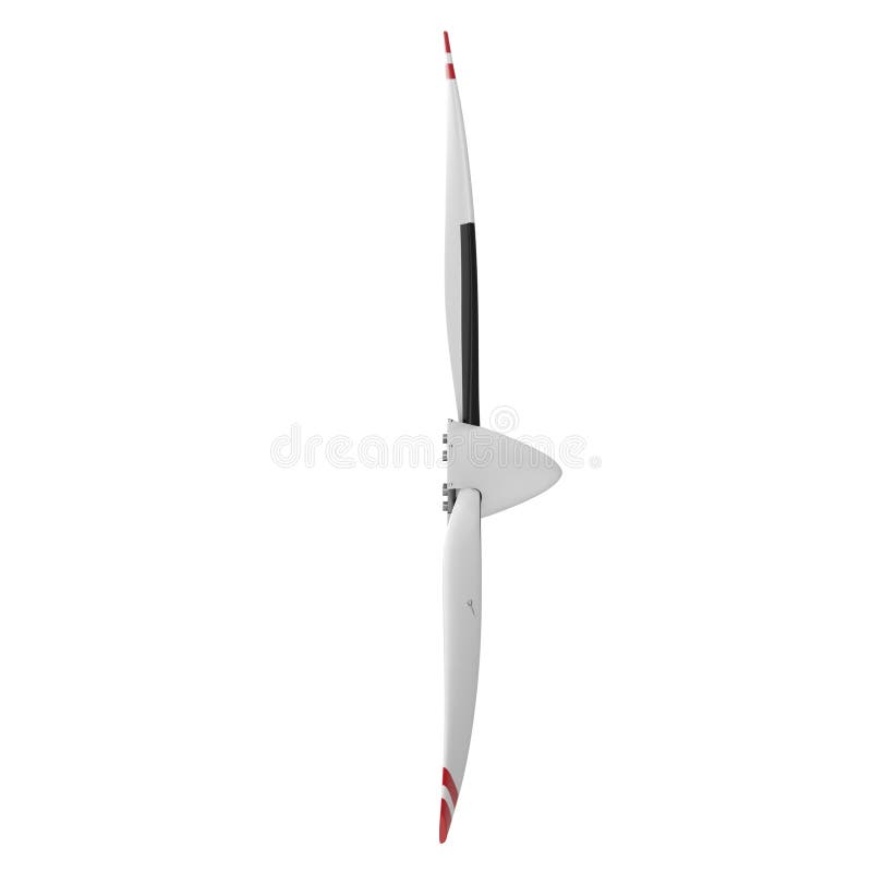 Propeller Blade on White. 3D Illustration Stock Illustration