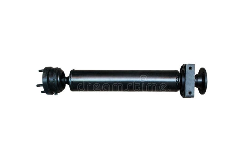 Propeller Shaft, Universal Joint, Isolated Stock Photo Image of white