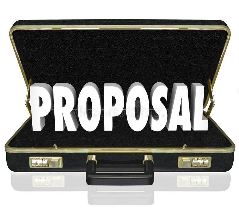 Proposal Sales Presentation Open Briefcase