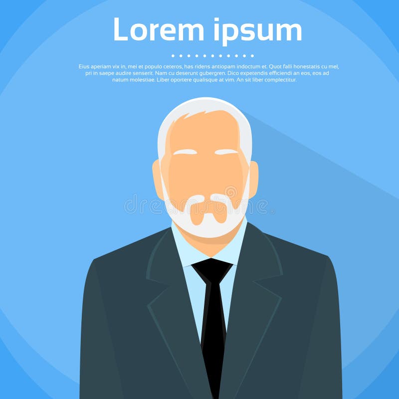 Proprietar de afaceri principal al unui om de afaceri vector illustration