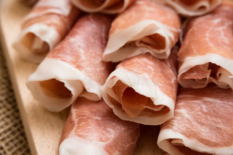 Prosciutto Crudo, Italian Ham Stock Image Image of appetizers, meat 67373629