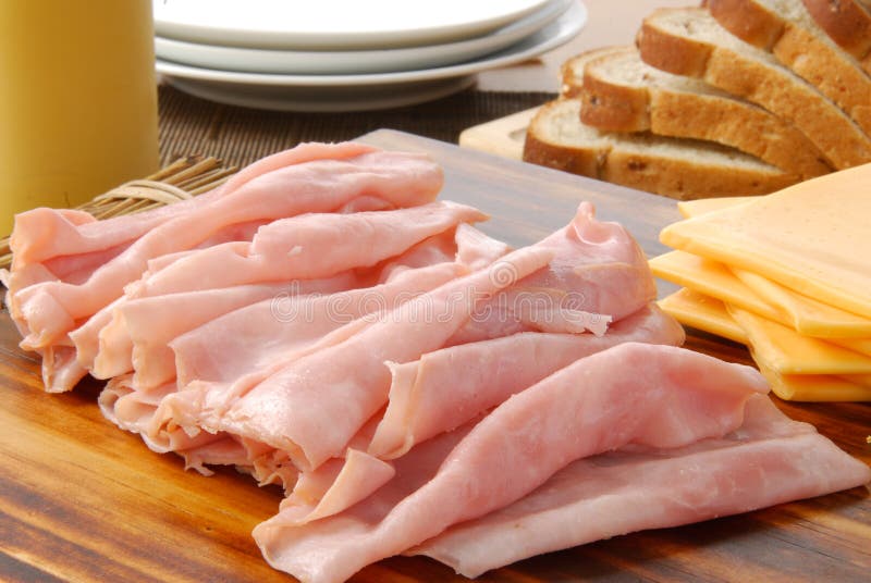 Prosciutto e formaggio immagine stock Prosciutto e formaggio immagine stock