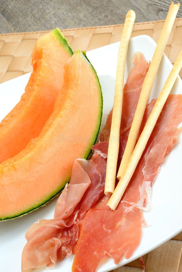 Prosciutto E Melone Dell'aperitivo Immagine Stock Immagine di