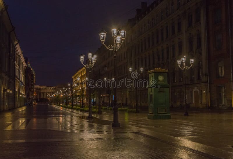 The Prospect of the Lights and Watch the Night Stock Image Image of