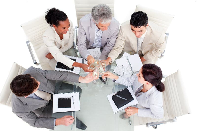 Prosperous Business Team Celebrating a Success Stock Image Image of