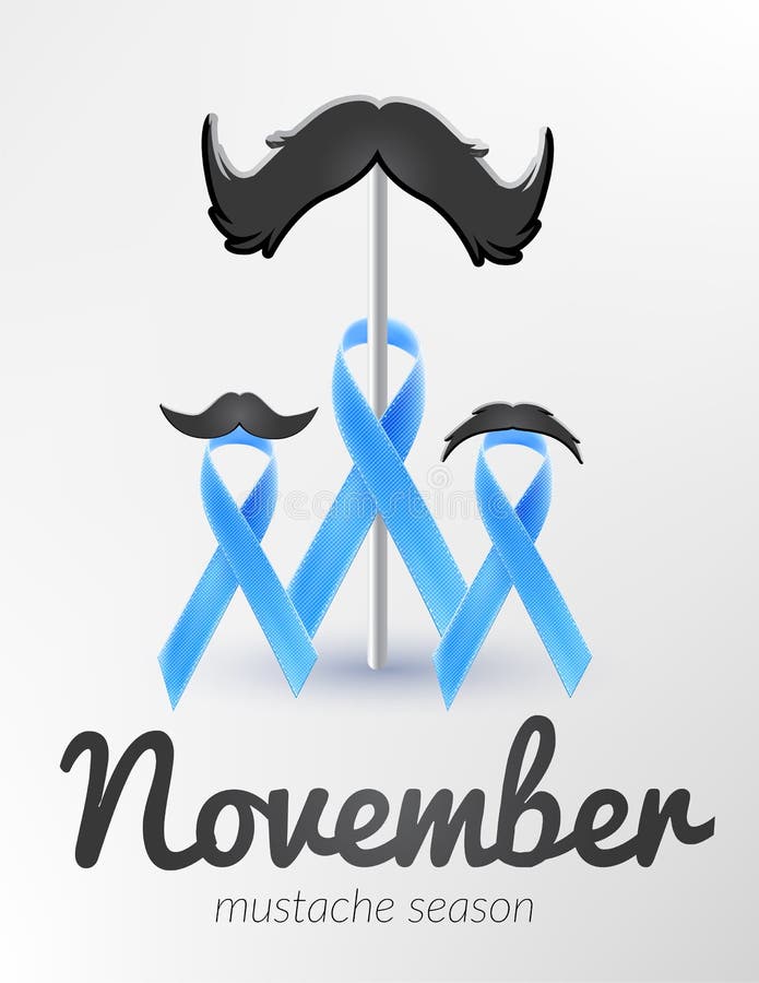 Prostate blauwe het lintmaand november van de kankervoorlichting vector illustratie Prostate blauwe het lintmaand november van de kankervoorlichting vector illustratie