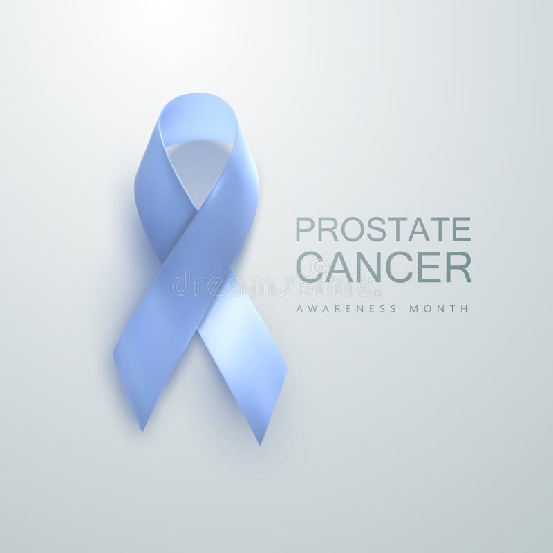Prostate Cancer Awareness Blue Ribbon. vector illustration Prostate Cancer Awareness Blue Ribbon. vector illustration