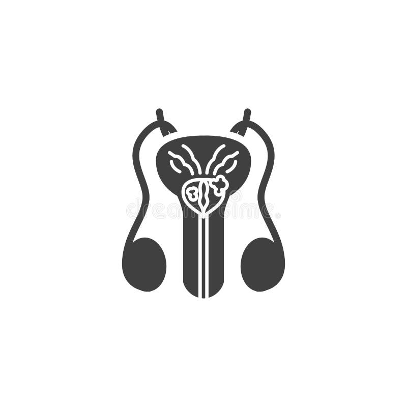 Prostate Cancer Vector Icon Stock Vector - Illustration of single