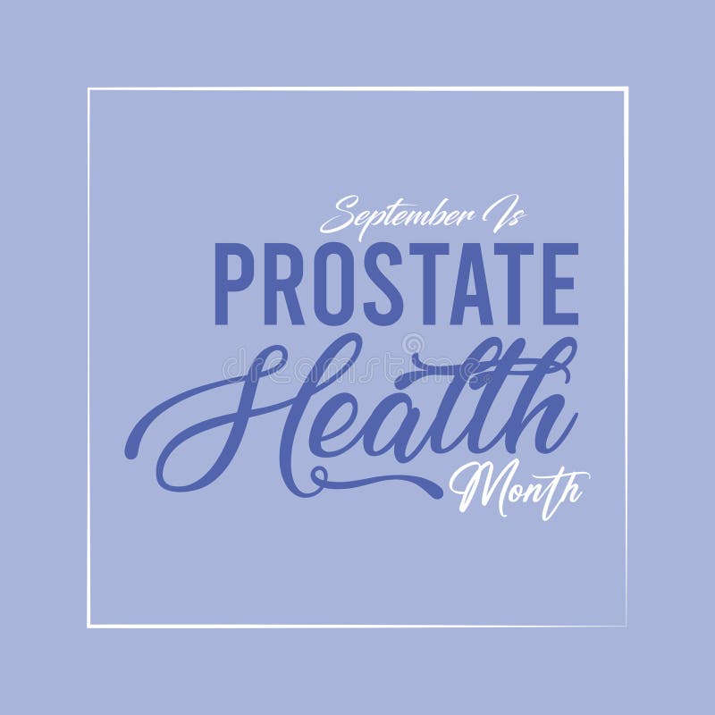 September is Prostate Health Month. stock illustration