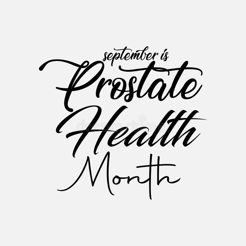 September is Prostate Health Month. stock illustration