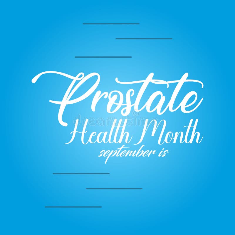 September is Prostate Health Month. vector illustration