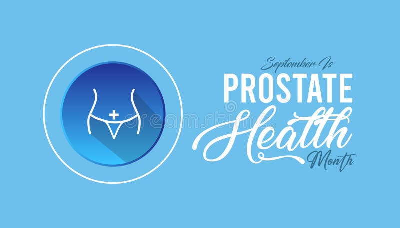 September is Prostate Health Month. royalty free illustration