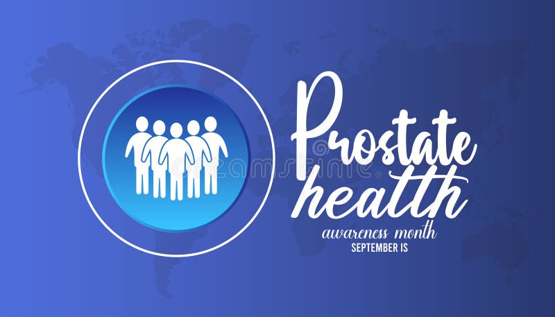 September is Prostate Health Month. royalty free illustration