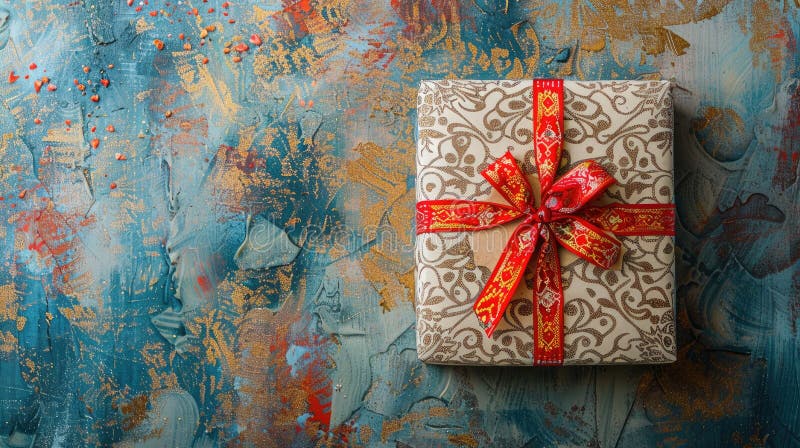 a simple box of Eid parcel, expertly composed through photography to convey the spirit of giving and joy AI generated. a simple box of Eid parcel, expertly composed through photography to convey the spirit of giving and joy AI generated