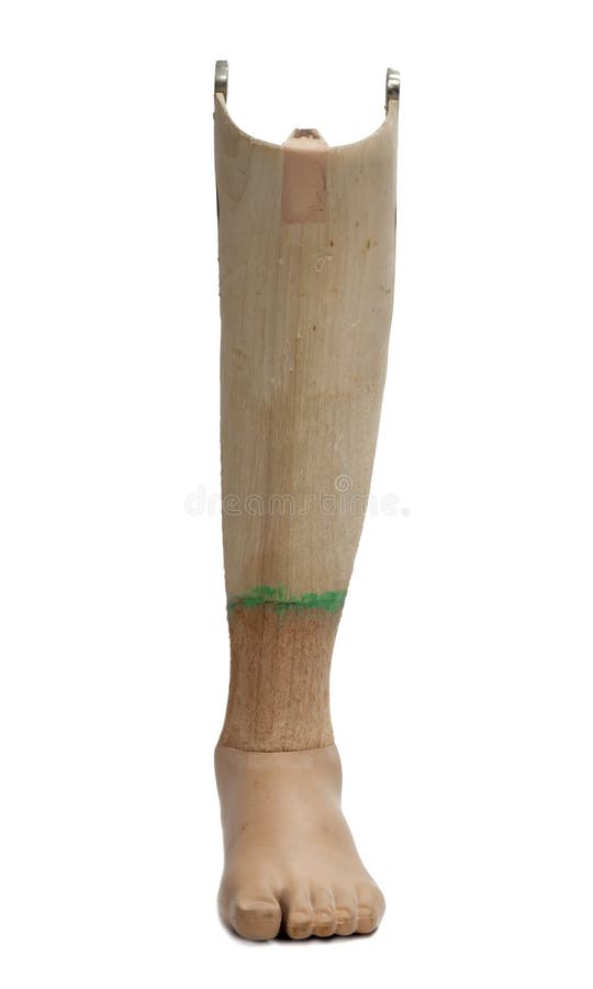 Prosthetic leg isolated