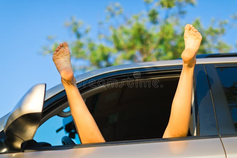 Spread Legs In Car