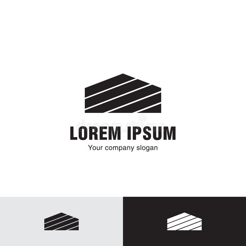Prosty linia domu logo royalty ilustracja Prosty linia domu logo royalty ilustracja