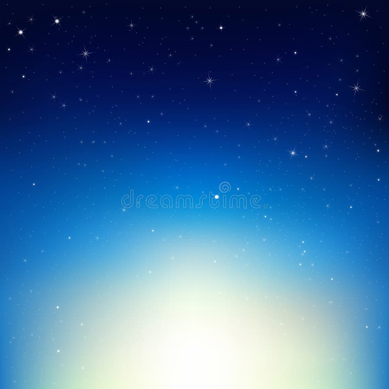 Estrelas no Céu Noturno ilustração royalty free