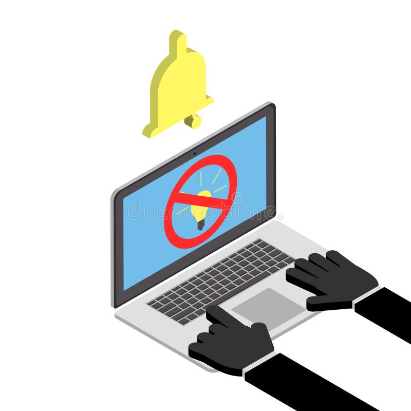 Protección contra el hurto del hurto de las ideas de ordenadores personales, libre illustration Protección contra el hurto del hurto de las ideas de ordenadores personales, libre illustration
