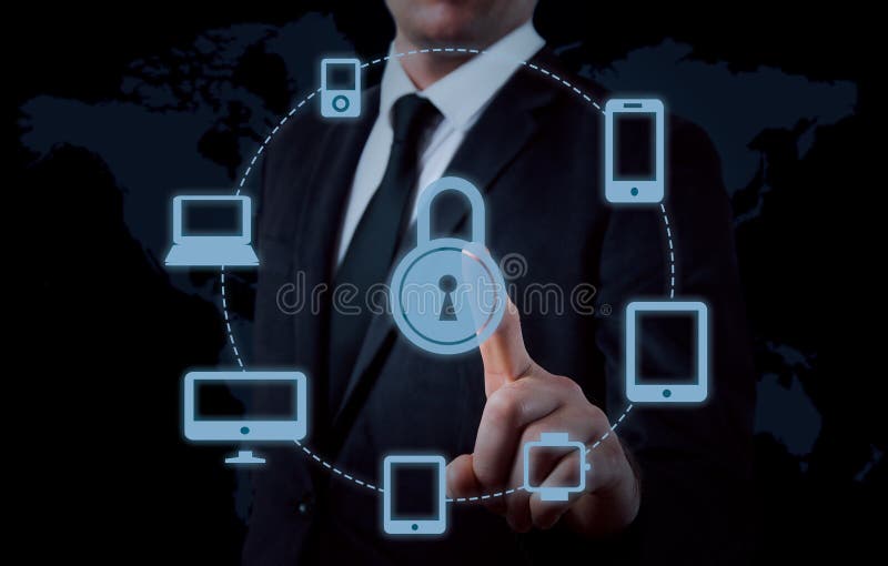 Protect cloud information data concept. Security and safety of cloud data stock images