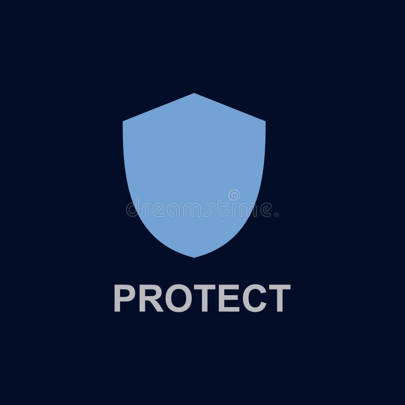 Protect Logo Vector Template Design Illustration Stock Vector