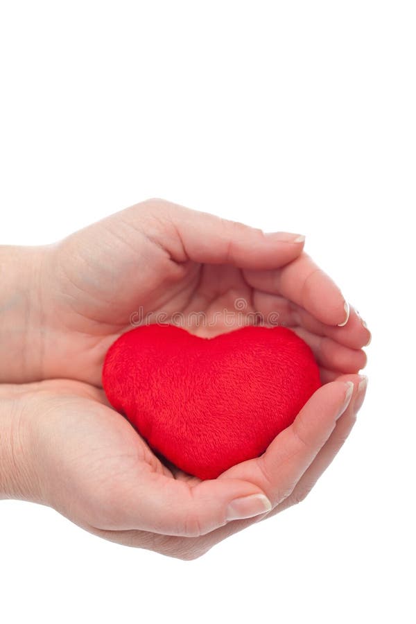 Protecting a heart stock image. Image of happiness, holding - 37847663