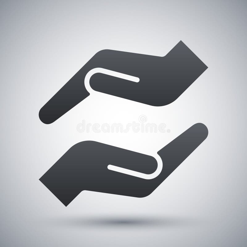 Protecting hands Logo stock vector. Illustration of heart 14069945